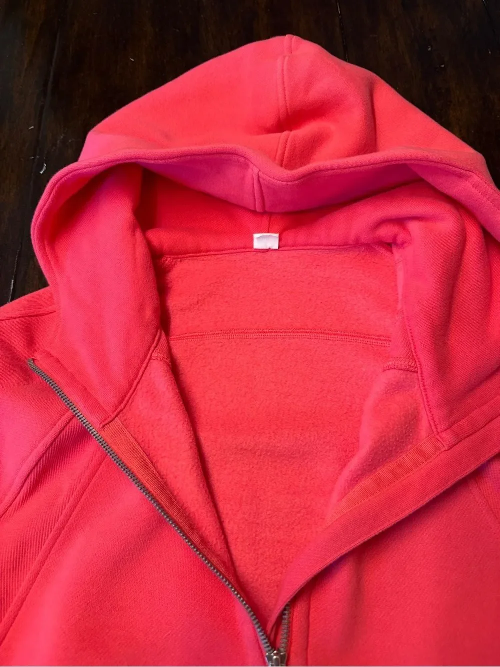 Scuba Cropped Pink Hooded Sweater - Women's Pullover M/L